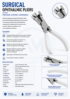 AL MIDA Stainless Steel Eye Pliers Ophthalmic Surgical Instruments Surgical Steel Ophthalmic Tools CE Certified Class II Manual
