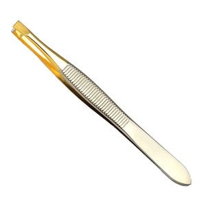 Pinzas para Cejas Personalizadas con Punta Inclinada, Acero Inoxidable Alemán, Recubrimiento en Oro Rosa, Pinzas para Depilar Cejas - Product Image 6