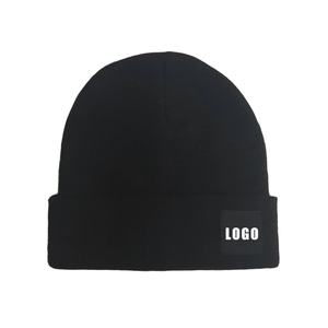 Gorro de invierno de punto clásico personalizado del fabricante a granel gorros de punto para adultos gorro negro Beanie2025 - Product Image 4