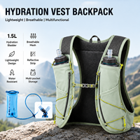 Sac à dos d'hydratation pour la course à pied OEM ODM, léger, avec poches pour gourdes souples, logo personnalisé