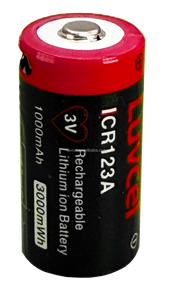 แบตเตอรี่ลิเธียมแบบชาร์จได้ 3V ICR123A ที่ใช้งานได้ยาวนาน สำหรับไฟฉาย กล้องฟิล์ม เซ็นเซอร์ตรวจจับความเคลื่อนไหว และกุญแจอิเล็กทรอนิกส์ - Product Image 3