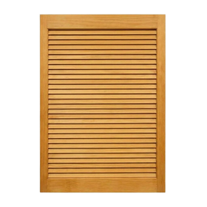 Portes intérieures à persiennes en bois massif, style rustique, avec structure à ouverture latérale et surface finie de qualité supérieure pour usage domestique - Product Image 1