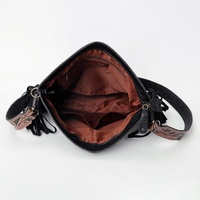 Sac à main bandoulière pour femme en cuir de vachette personnalisé avec sangle amovible sculptée à la main Hidayat International Modèle 00205B