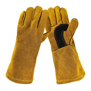 Guantes de seguridad, guantes de trabajo resistentes a cortes, guantes de cuero de vaca - Product Image 1