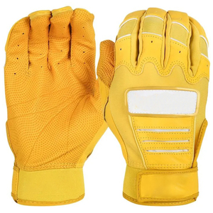 Guantes de Bateo de Béisbol de Alta Gama con Agarre Texturizado para Jugadores Profesionales, Guantes de Bateo de Cuero Acolchado Premium con Reducción de Picaduras - Product Image 6