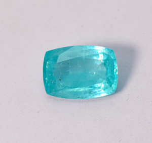 Tourmaline Paraïba avec inclusions, pierre brute, forme coussin, facettée, pierre précieuse cultivée en laboratoire - Product Image 2