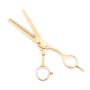 Tijeras de Peluquería Profesionales CNC de 5.5 a 7.5 Pulgadas, Color Oro Rosa, Hoja Recta VG10, Tijeras de Barbero - Product Image 5