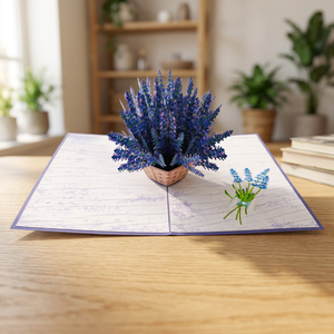 Panier à Lavande 3D Découpé au Laser Style Animal, Artisanat de Papier Fait Main de Haute Qualité du Vietnam, Carte Pop-up Cadeau, Meilleure Vente - Product Image 5