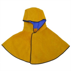 Veste de sécurité en cuir de vachette JNM SAFETY avec capuche et gants, résistante au feu, équipement de soudeur, résistance à la chaleur 500-1000°C, fabriquée au Pakistan - Product Image 1
