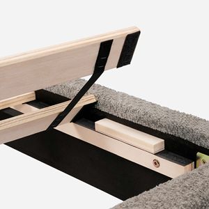 Letto con Piattaforma Imbottita Normsman Vireo Queen in Grigio Tungsteno - Product Image 4