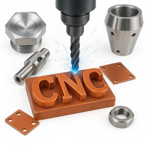 Servicios de mecanizado CNC en Taiwán, fresado CNC, piezas de cobre sin oxígeno, perforación, fresado y torneado de precisión OEM por Feng Cheng - Product Image 2