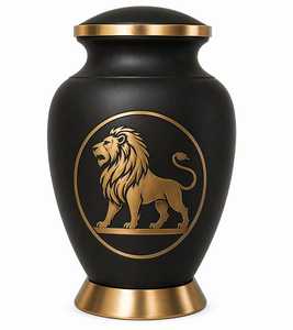 Urna Funeraria Ecológica de Plata Grabada con Caballo Morado y Negro Europeo, Diseño Conmemorativo para Guardar Cenizas Humanas - Product Image 4