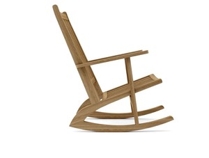 Durable Crafted Teak Wood Rocking Armchair Heavy Duty Garden Seat - Product Image 4
