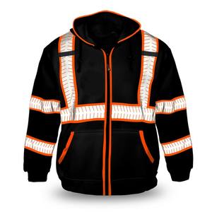 Chaqueta de Seguridad Corporativa Personalizable con Bandas Reflectantes de Alta Visibilidad, 100% Poliéster, Ropa de Trabajo Funcional para Personal de Tierra de Aeropuertos y Puertos - Product Image 1