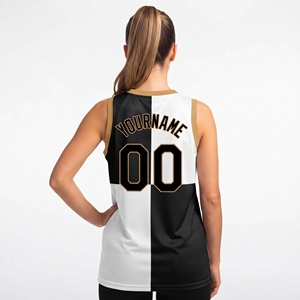Camiseta de Baloncesto Personalizada 100% Poliéster Transpirable, Uniforme de Malla con Estampado por Sublimación, Sin Mangas, Ropa de Equipo OEM - Product Image 2