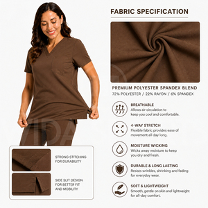 Wida Sports New Custom Nurse Uniform <b>Scrub</b> Set Hospital Medical Apparel Lightweight Stretch <b>Scrubs</b> Private Label Bulk USA Buyers - Product Image 6