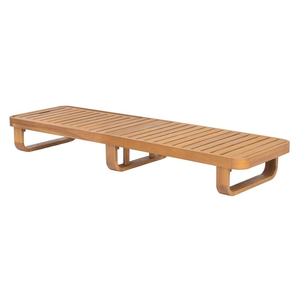 Chaise longue de jardin en teck réglable pour extérieur, idéale pour la piscine et la terrasse - Product Image 3