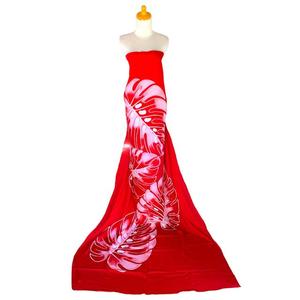 Large choix de couleurs avec peinture à la main ornements 100% rayonne Bali paréo plage Sarong motif feuille - Product Image 1