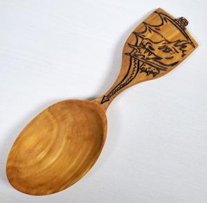 Cuillère à thé en bois écologique, faite à la main, pour café, thé, sucre, accessoire de cuisine poli - Product Image 4