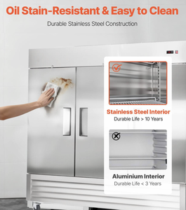 Refrigerador Comercial Vertical Uimoso de 66.9 Pies Cúbicos con 3 Puertas, Más Vendido - Product Image 3