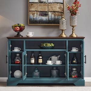 4-Door Sideboard <b>Buffet</b> <b>Table</b> - Product Image 4