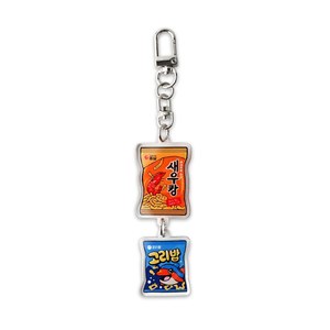 Llavero de acrílico grande personalizado de 80x80mm, impreso por ambos lados, transparente, colgante para bolso de anime, hecho en Corea - Product Image 1