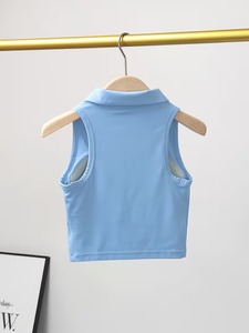 สปอร์ตบราสำหรับวิ่งที่มีความยืดหยุ่นสูงสำหรับผู้หญิง |   เสื้อครอปออกกำลังกายแบบไร้ตะเข็บ X-Strap |   เสื้อกล้ามรัดรูปแบบมีแถบยางยืดสำหรับออกกำลังกาย - Product Image 4