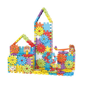 Dropshipping Shopify <b>Electric</b> Mechanical Gear Interlocking Puzzle Construction Building <b>Kit</b> Kids Creative Educational Toy Gift - Product Image 1