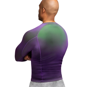Premium Quality Hot Selling Breathable Bjj Mma Rash Guard <b>Men's</b> <b>Compression</b> Tights <b>Shirt</b> Set Customized Printed - Product Image 2