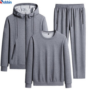 Winter Custom Logo Hooded Tracksuits <b>Mens</b> Training Fitness Sports Suit <b>Track</b> Suits Custom Sweatshirt Trousers <b>Jackets</b> 3 Pcs Sets - Product Image 6