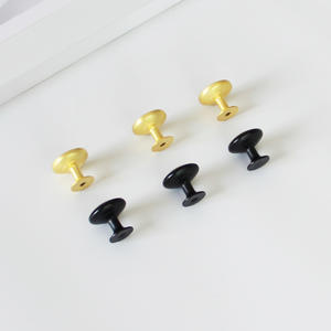 Poignées de meuble rondes contemporaines en plastique écologique et durable, finition noir mat, pour quincaillerie de supermarché - Product Image 4