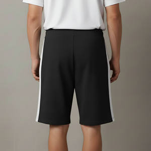 Shorts de jogging pour homme, 100% coton, écologiques, de haute qualité, 2 couleurs, pour un usage décontracté, avec logo personnalisé, respirants. - Product Image 4