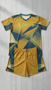 Ensemble maillot et short de volley-ball personnalisé en charbon de bois à effet vague d'eau, absorbant la transpiration, uniforme d'équipe, vêtements de sport par sublimation, vente en gros OEM - Product Image 5