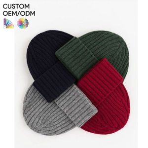 Knitted <b>beanie</b> hat acrylic breathable knit style custom logo OEM ODM support for brand manufacturing - Product Image 4