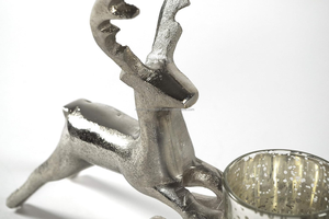 ที่ใส่เทียนรูปกวางเรนเดียร์โลหะ สำหรับตกแต่งบ้านในวันคริสต์มาส ตกแต่งโต๊ะ และตกแต่งในเทศกาลต่างๆ - Product Image 5