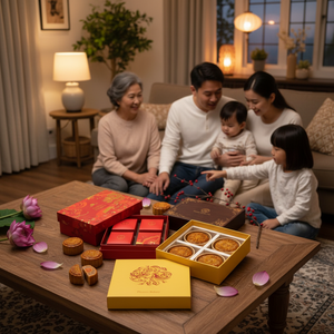 Custom Printing Personalized <b>Box</b> Mid Autumn Festival Mooncake Luxury Gift Packaging <b>Box</b> with Embossed Art Paper - Product Image 5