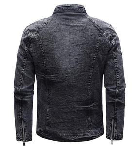 Men's Denim <b>Jackets</b> Casual Outwear Autumn <b>Jacket</b> Denim Zipper up Coat <b>Slim</b> <b>Fit</b> <b>Jacket</b> for Male - Product Image 5