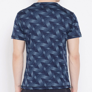 T-shirt pour homme, style personnalisé, couleur unie, fabricant, polyester/coton, respirant, séchage rapide, service OEM, t-shirt pour homme - Product Image 3