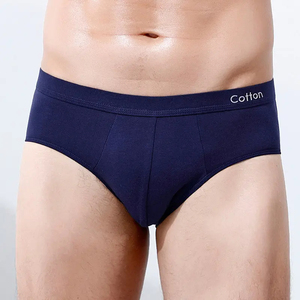 Men White Mid-Rise <b>Boxer</b> Briefs Spandex/<b>Polyester</b> Breathable Eco-Friendly Solid Knitted Waist Logo - Product Image 5