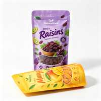 Sachet Doypack Personnalisé Imprimé 250g 500g avec Fermeture Zip de Qualité Alimentaire pour Bonbons, Biscuits au Sucre, Biscuits au Citron et Snacks