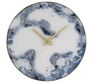 Horloge murale élégante en résine époxy industrielle faite à la main avec aiguille en quartz, grand chronomètre élégant pour le salon, décoration intérieure en provenance d'Inde - Product Image 5