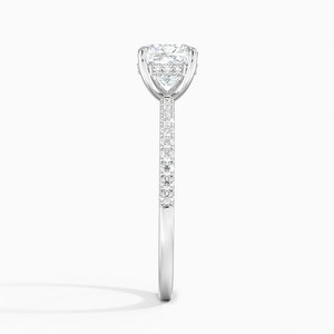 Bague BOJ 084 en argent 925 avec diamant solitaire taille coussin 2 carats couleur D VVS1 Moissanite certifiée GRA – Offre à prix réduit - Product Image 3