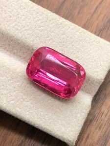 Pierre de Rubellite Naturelle, Pierre Précieuse de Tourmaline Rose en Vrac, Qualité Exceptionnelle et Rare, Coupe Octogonale pour la Fabrication de Bijoux, Cristal de Guérison - Product Image 3