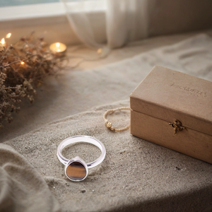 Majestic <b>Tiger</b> <b>Eye</b> Gemstone 925 Sterling Silver Ethnic Handmade Ring August Birthstone with Pear Shape Size 7 US - Product Image 3