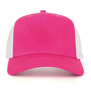 Casquettes 5 panneaux de haute qualité, décontractées, classiques, roses et blanches, pour le sport et les activités de plein air, avec coutures de qualité, pour hommes et femmes, style streetwear élégant. - Product Image 1