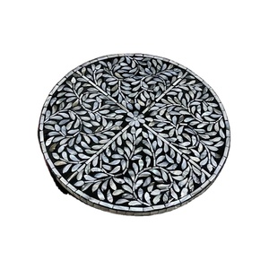 Suzan ถาดเสิร์ฟพร้อมฝังมุกแฮนด์เมดสำหรับโต๊ะอาหารตกแต่งบ้านและใช้งานในโรงแรม - Product Image 6