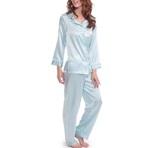 Conjunto de Pijama para Mujer con Logotipo Personalizado, Precio al por Mayor, Pijama de Alta Calidad, Transpirable, de Algodón Tejido, para Verano - Product Image 2