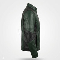 Blouson de moto moderne en cuir, imperméable, coupe-vent, coupe ajustée, pour la conduite en ville