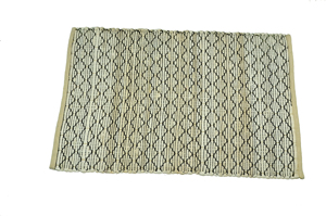 Tapis d'extérieur rectangulaire géométrique moderne, tissage plat, résistant à l'eau, paillasson pour entrée - Product Image 3