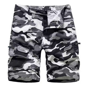 Shorts Cargo Homme Multi-Poches en Coton Vert – Décontractés et Tactiques – Vente en Gros - Product Image 4